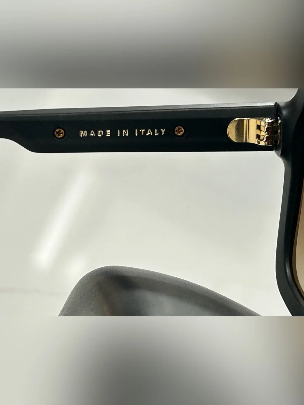Carrera Black Frame Sunglasses with Brown Gradient Lenses and Gold Accent